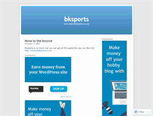 Tablet Screenshot of bksports.wordpress.com
