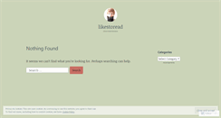 Desktop Screenshot of likestoread.wordpress.com