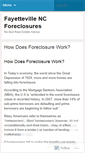 Mobile Screenshot of fayettevillencforeclosures.wordpress.com