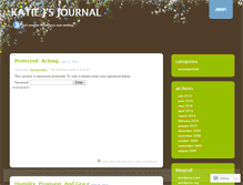 Tablet Screenshot of katiejsjournal.wordpress.com