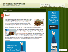 Tablet Screenshot of consciousconversion.wordpress.com