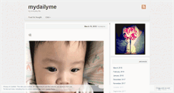 Desktop Screenshot of mydailyme.wordpress.com