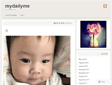Tablet Screenshot of mydailyme.wordpress.com