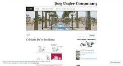 Desktop Screenshot of dotsunderconsonants.wordpress.com