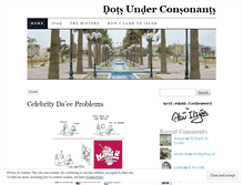 Tablet Screenshot of dotsunderconsonants.wordpress.com