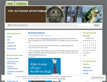 Tablet Screenshot of outdoorsportsman.wordpress.com