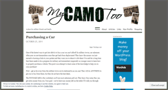 Desktop Screenshot of mycamotoo.wordpress.com