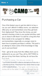 Mobile Screenshot of mycamotoo.wordpress.com