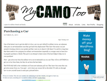 Tablet Screenshot of mycamotoo.wordpress.com