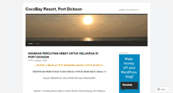 Desktop Screenshot of cocobayresort.wordpress.com