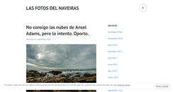 Desktop Screenshot of lasfotosdelnaveiras.wordpress.com