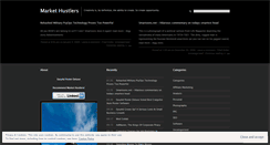 Desktop Screenshot of markethustlers.wordpress.com