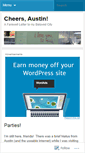Mobile Screenshot of cheersaustin.wordpress.com