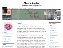 Tablet Screenshot of cheersaustin.wordpress.com