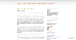 Desktop Screenshot of makewhitefriends.wordpress.com