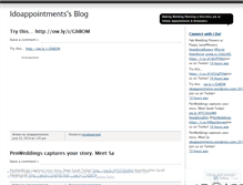 Tablet Screenshot of idoappointments.wordpress.com