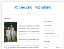 Tablet Screenshot of 45secondpublishing.wordpress.com