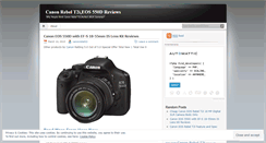 Desktop Screenshot of canonrebelt2i.wordpress.com