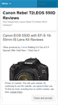 Mobile Screenshot of canonrebelt2i.wordpress.com