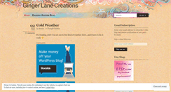Desktop Screenshot of gingerlanecreations.wordpress.com