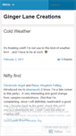 Mobile Screenshot of gingerlanecreations.wordpress.com