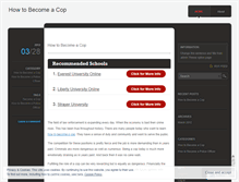 Tablet Screenshot of howdoyoubecomeacop.wordpress.com