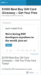 Mobile Screenshot of besybuygiftcard.wordpress.com