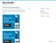 Tablet Screenshot of bioslifeslim.wordpress.com