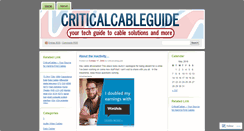 Desktop Screenshot of criticalcableguide.wordpress.com