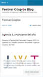 Mobile Screenshot of festivalcuspide.wordpress.com