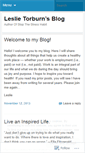 Mobile Screenshot of leslietorburn.wordpress.com