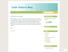 Tablet Screenshot of leslietorburn.wordpress.com