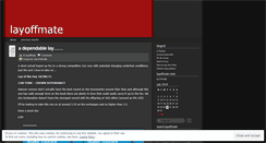 Desktop Screenshot of layoffmate.wordpress.com