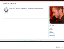 Tablet Screenshot of alasterphillips.wordpress.com
