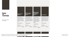 Desktop Screenshot of igortomaz.wordpress.com