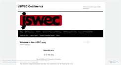 Desktop Screenshot of jswec.wordpress.com