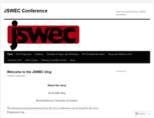 Tablet Screenshot of jswec.wordpress.com