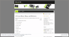 Desktop Screenshot of inkrecords.wordpress.com