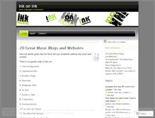 Tablet Screenshot of inkrecords.wordpress.com