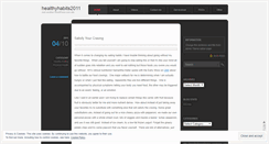 Desktop Screenshot of healthyhabits2011.wordpress.com