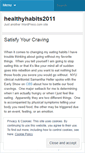 Mobile Screenshot of healthyhabits2011.wordpress.com