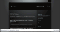 Desktop Screenshot of explizit.wordpress.com