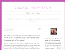 Tablet Screenshot of georgejessielove.wordpress.com