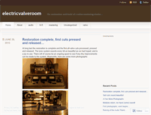 Tablet Screenshot of electricvalveroom.wordpress.com