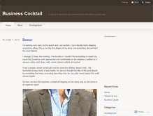 Tablet Screenshot of businesscocktail.wordpress.com