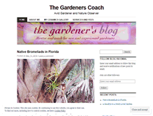 Tablet Screenshot of gardenerscoach.wordpress.com