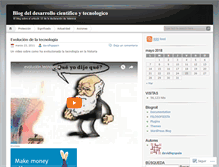 Tablet Screenshot of desarrollocientificoytecnologico.wordpress.com