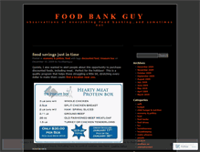 Tablet Screenshot of foodbankguy.wordpress.com