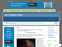 Tablet Screenshot of drjpdriverjowitt.wordpress.com