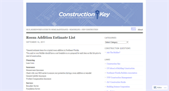 Desktop Screenshot of constructionkey.wordpress.com